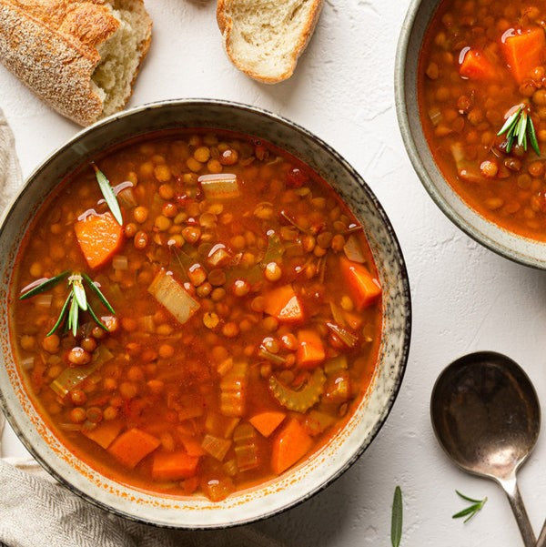 Traditional Greek Lentil Soup (GF, VG)