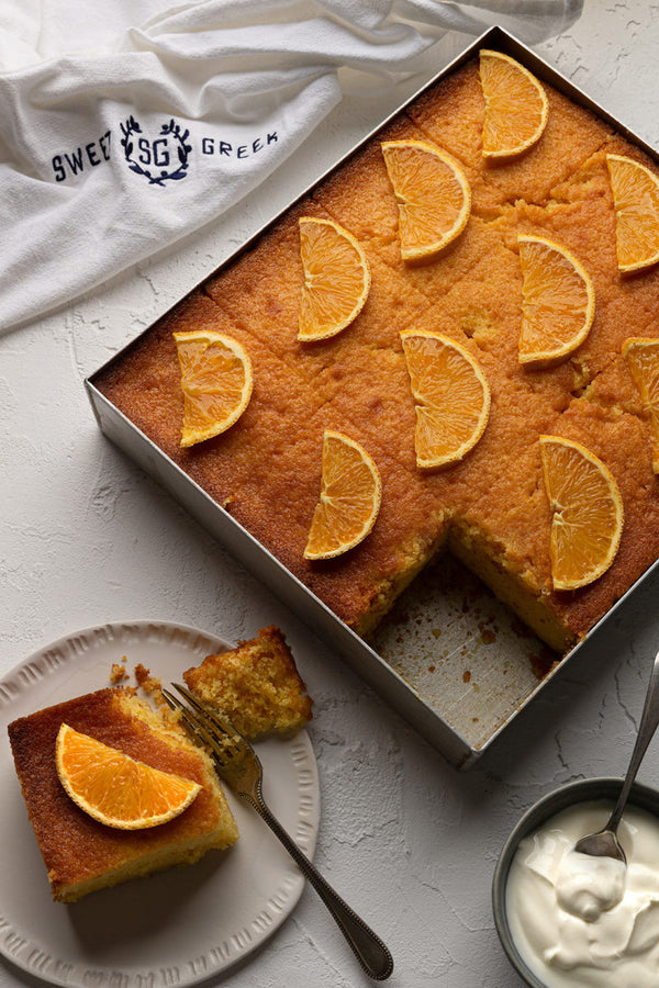 Ravani (Semolina Orange Cake)