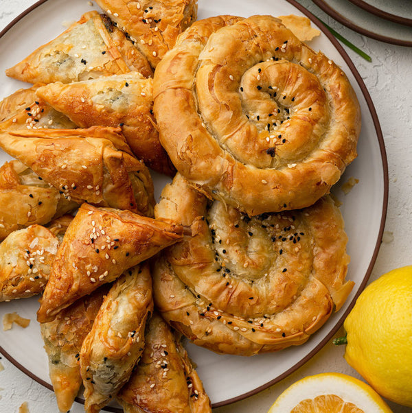 Spanakopita (Cooked or frozen) (V)