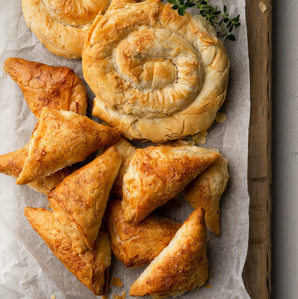 Tiropita (Cooked or frozen) (V)