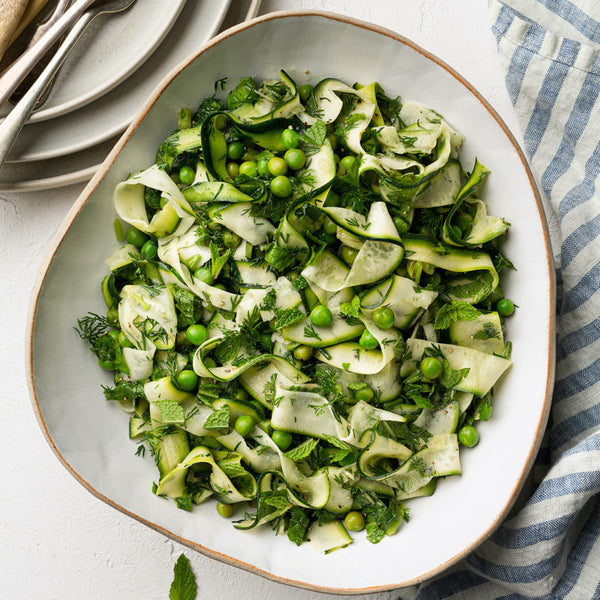 Zucchini, Pea and Mint Salad (GF, VG)